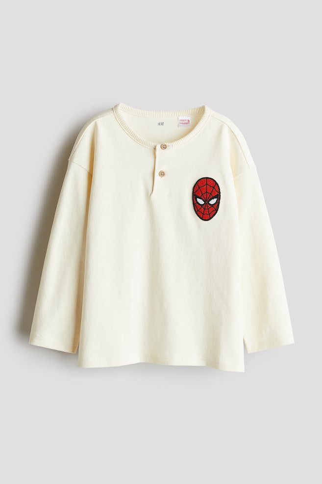 

Хлопковая рубашка Хенли H&M, мультиколор