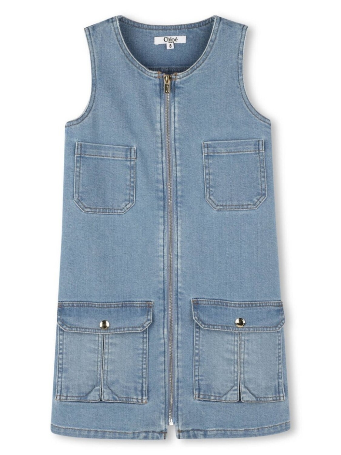 

Chloé Kids джинсовое платье, синий