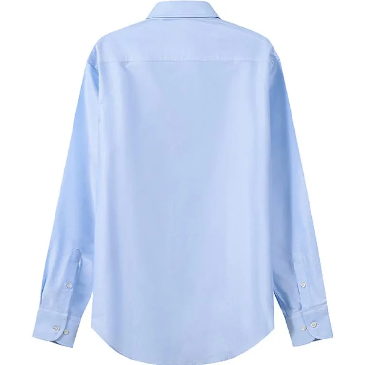 EMPORIO ARMANI Рубашка мужская Light Blue с заостренным воротником — фото 4