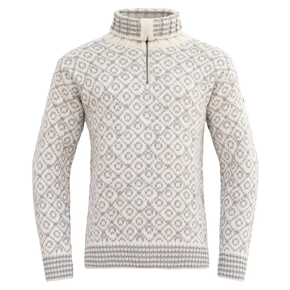

Лонгслив DEVOLD OF NORWAY Svalbard Wool half zip, серый