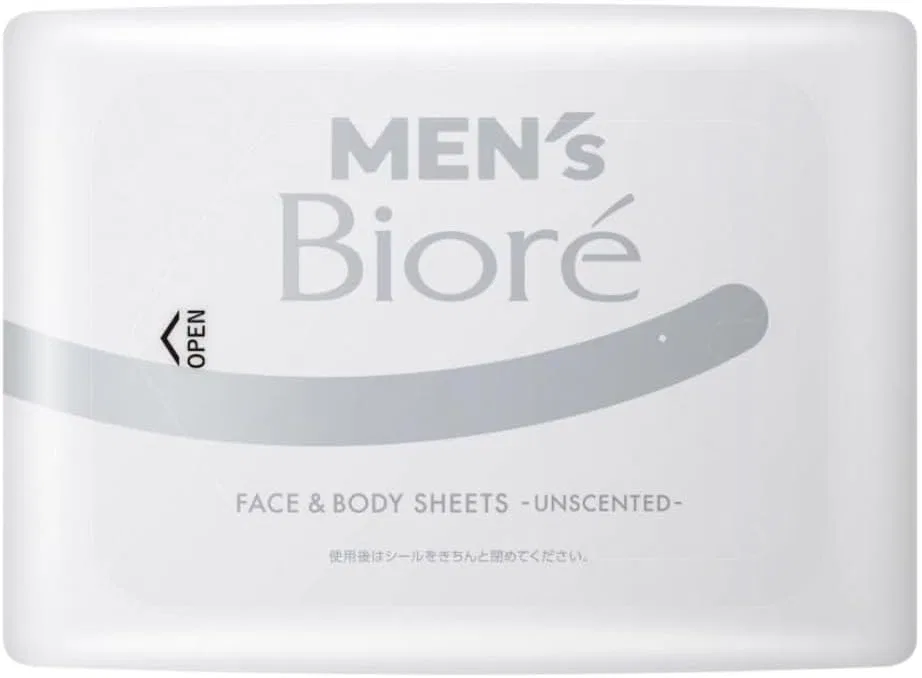 Набор для макияжа Мужской Biore Body Sheet без запаха 3 упаковки по 26 листов — фото 2