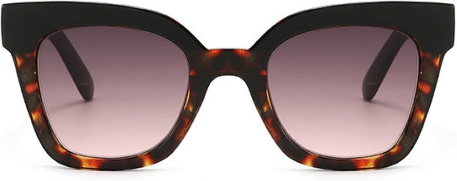 

Willochra Модные солнцезащитные очки большого размера «кошачий глаз» для женщин, толстая оправа, ретро-стиль 90-х, квадратная форма, черные, защита от ультрафиолета UV400, C2