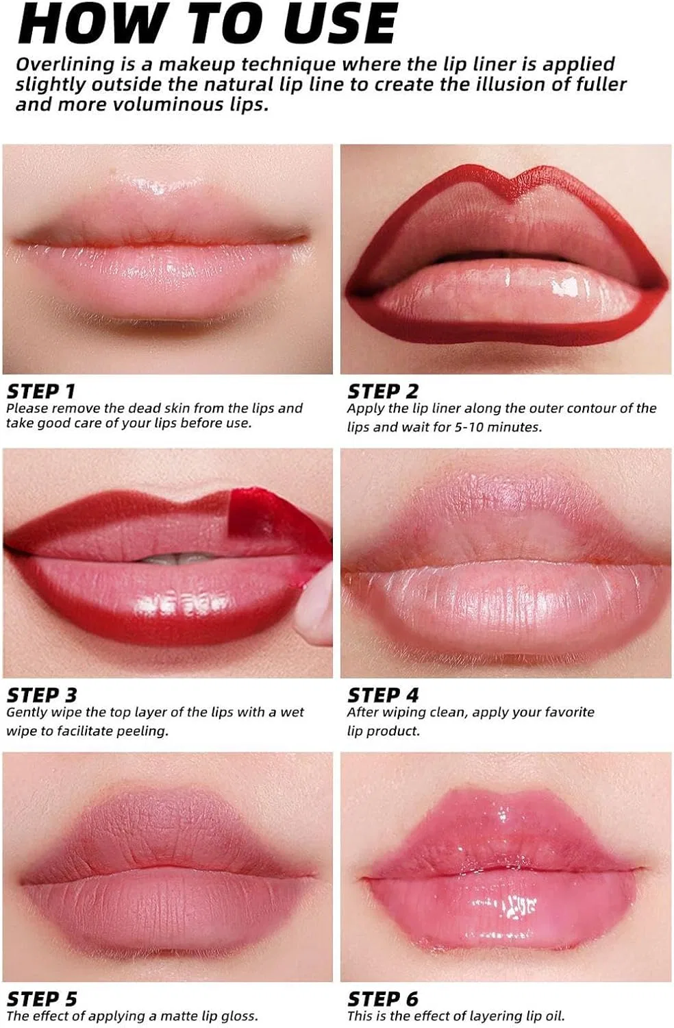 Жидкая матовая помада Peel Off Lip Stain, 3 шт, 0.06 кг — фото 3