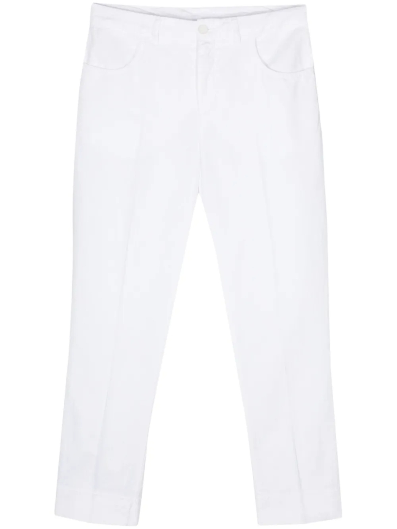 

ASPESI зауженные брюки со складками, белый