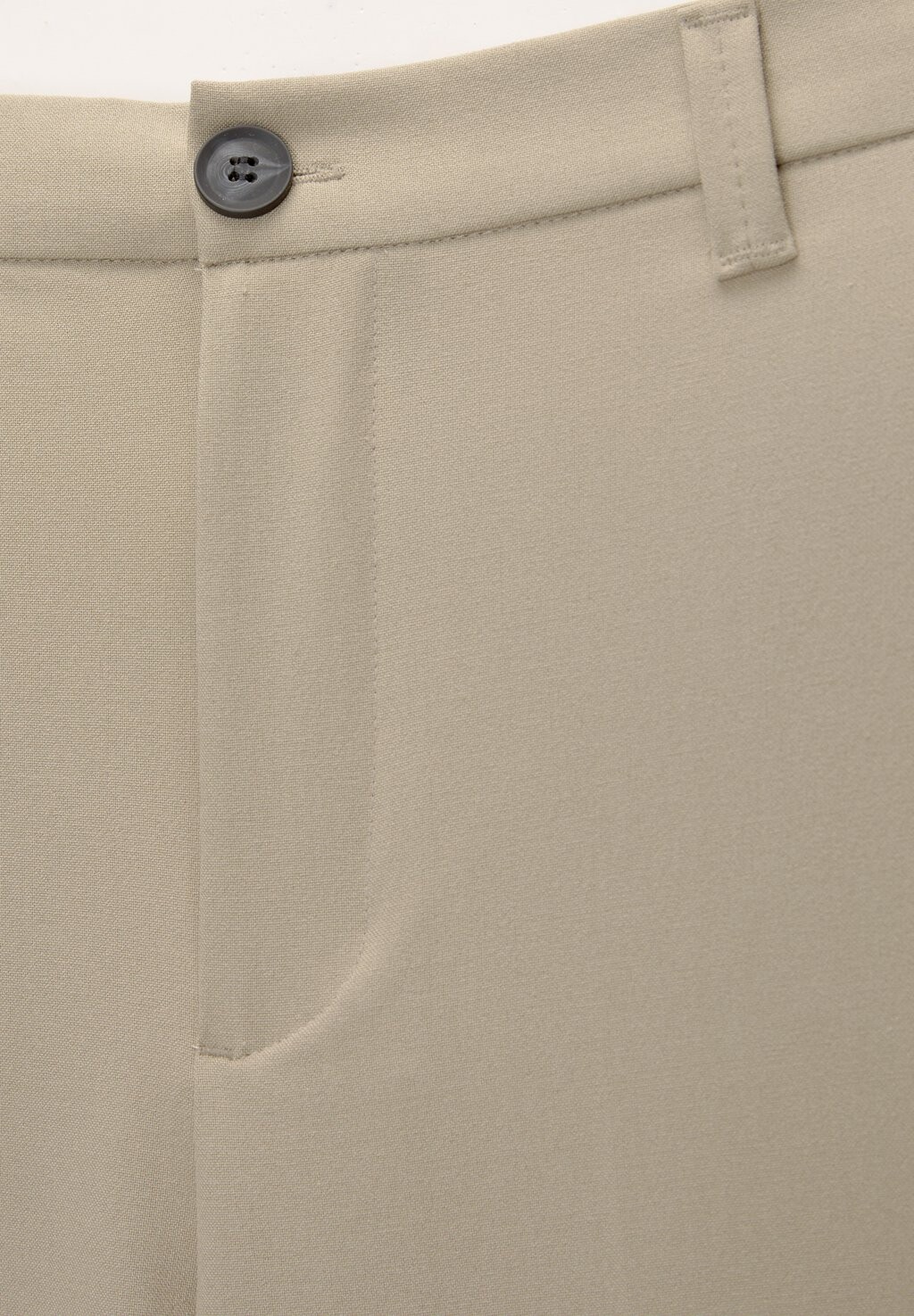 

Тканевые брюки Straight-Leg PULL&BEAR, хаки