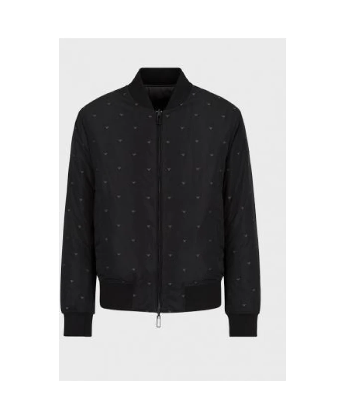 Двусторонняя куртка-бомбер Emporio Armani, синий — фото 2