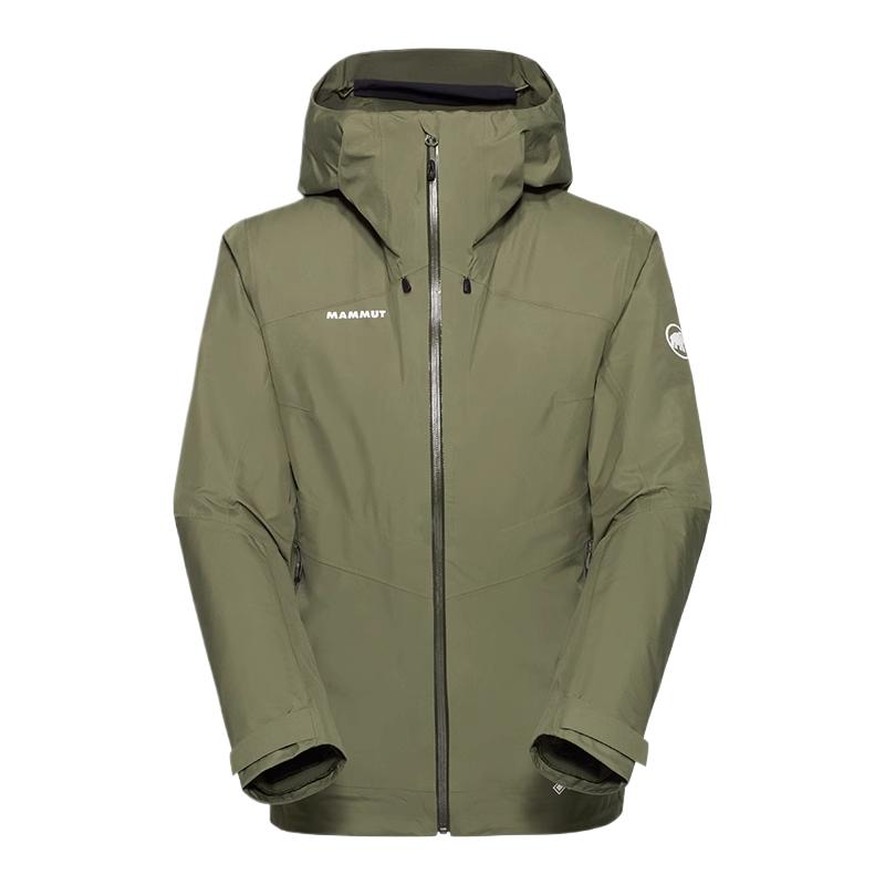 

MAMMUT Ветровка женская водонепроницаемая ветрозащитная дышащая, Marsh Green-Dark Moss Green