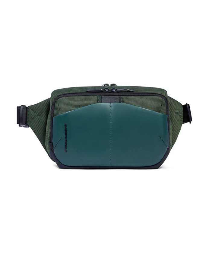 

Сумка из ткани и биоразлагаемых материалов с защитой от RFID-сканирования. Piquadro, зеленый