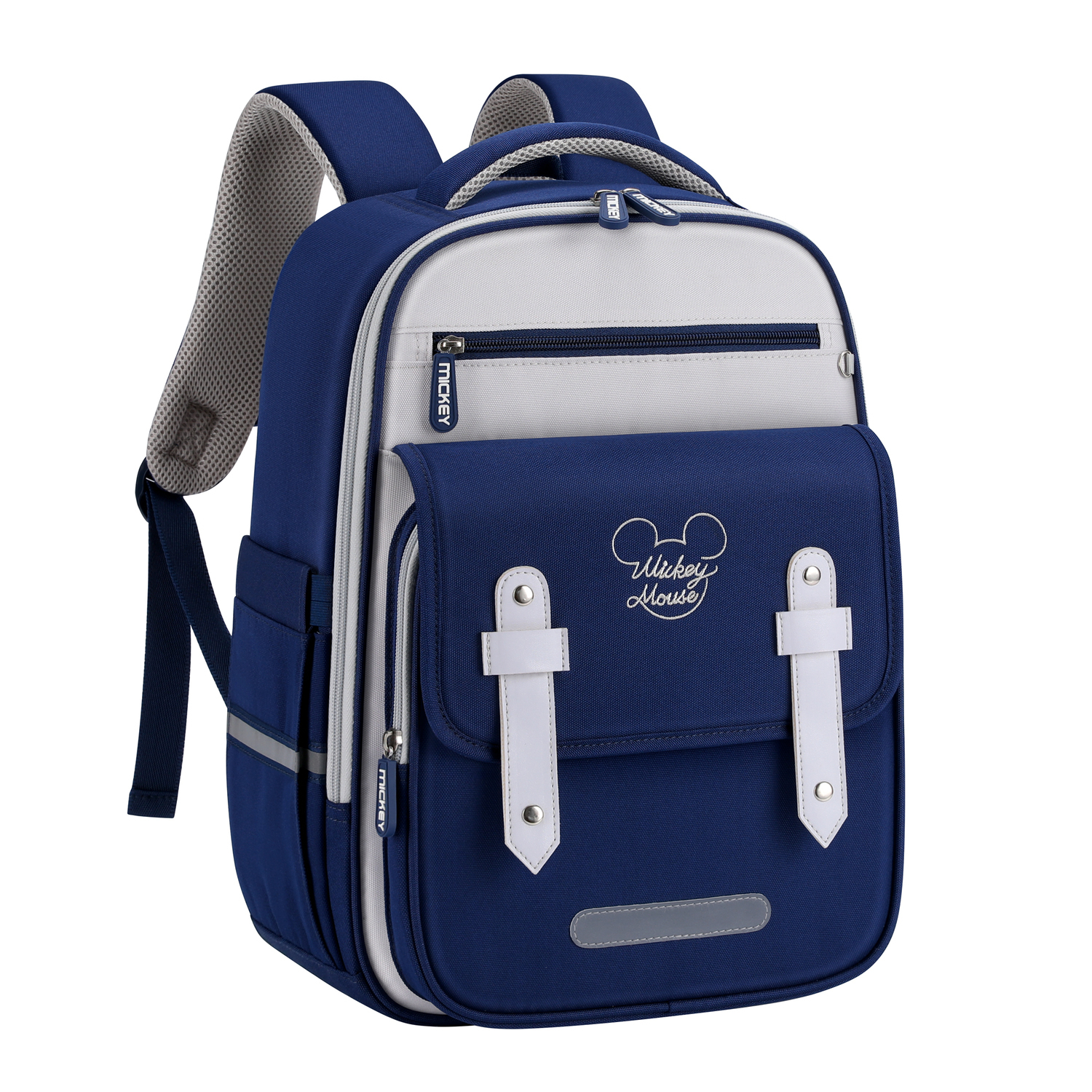 

Disney Микки Серия Полиэстеровый студенческий рюкзак Обычный мужской темно-синий, Navy Blue