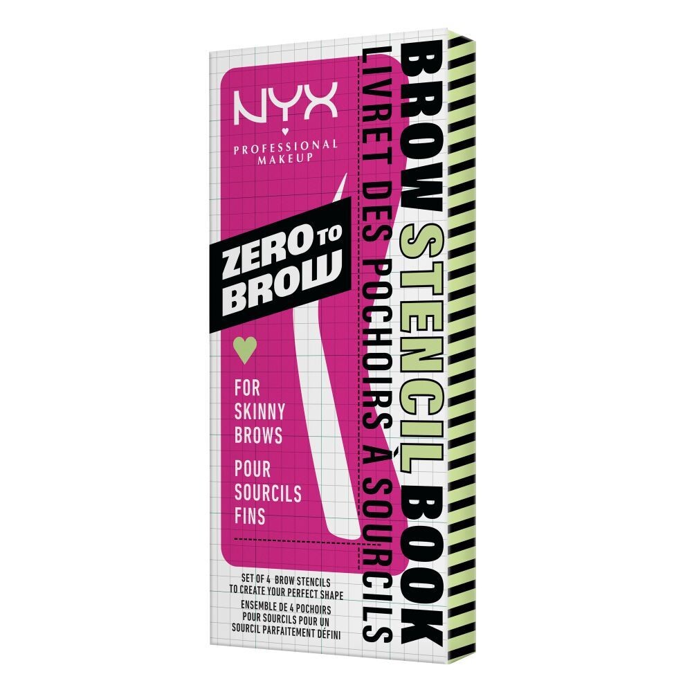 

Шаблон бровей Nyx Zero To Brow Thin Brow, 4 шт