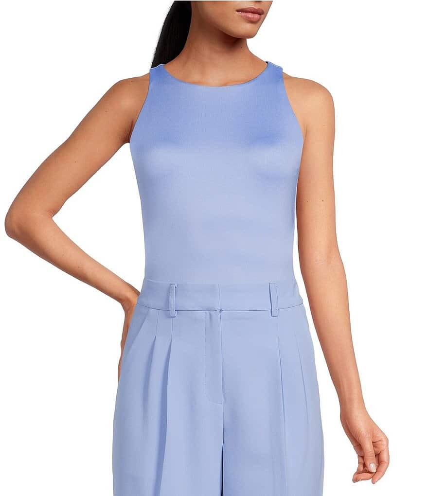 

Трикотажное боди без рукавов Gianni Bini Layla Racer, синий