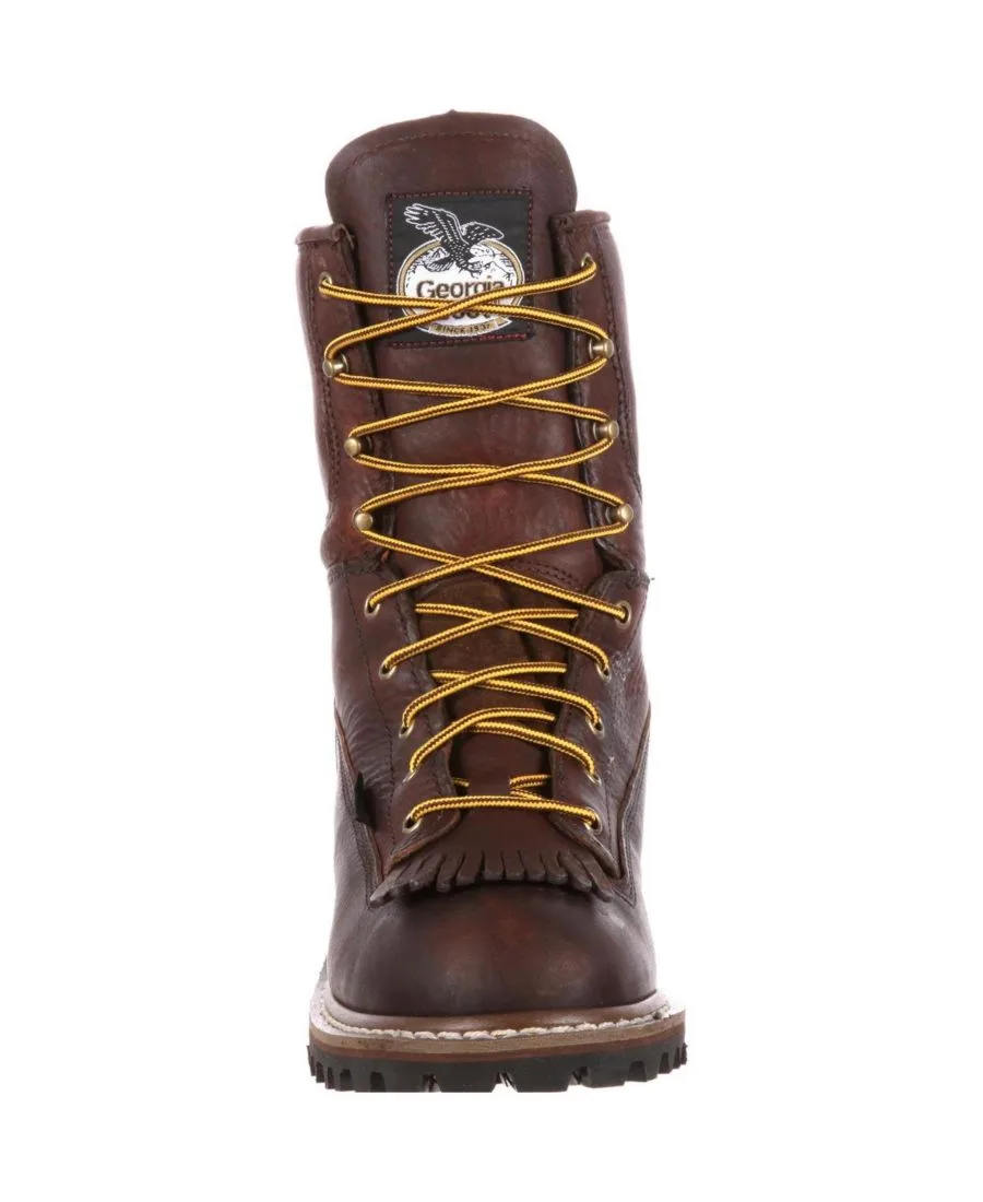 Мужские водонепроницаемые рабочие ботинки с металлическим носком GEORGIA BOOT, Chocolate — фото 3