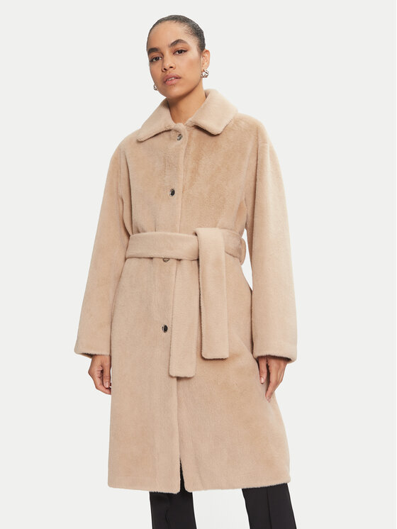 

Переходное пальто стандартный крой 103836 A1ZN Pinko, бежевый