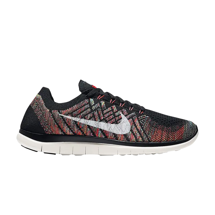 

Кроссовки Nike Free 4.0 Flyknit 'Black Multi-Color', черный