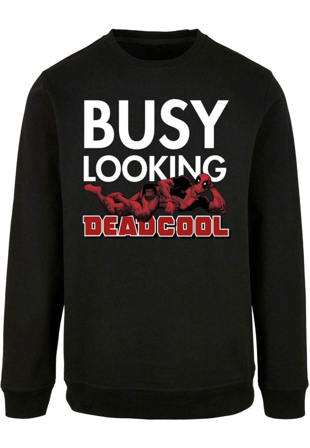 

Толстовка DEADPOOL BUSY LOOKING DEADCOOL CREWNECK ABSOLUTE CULT, черный