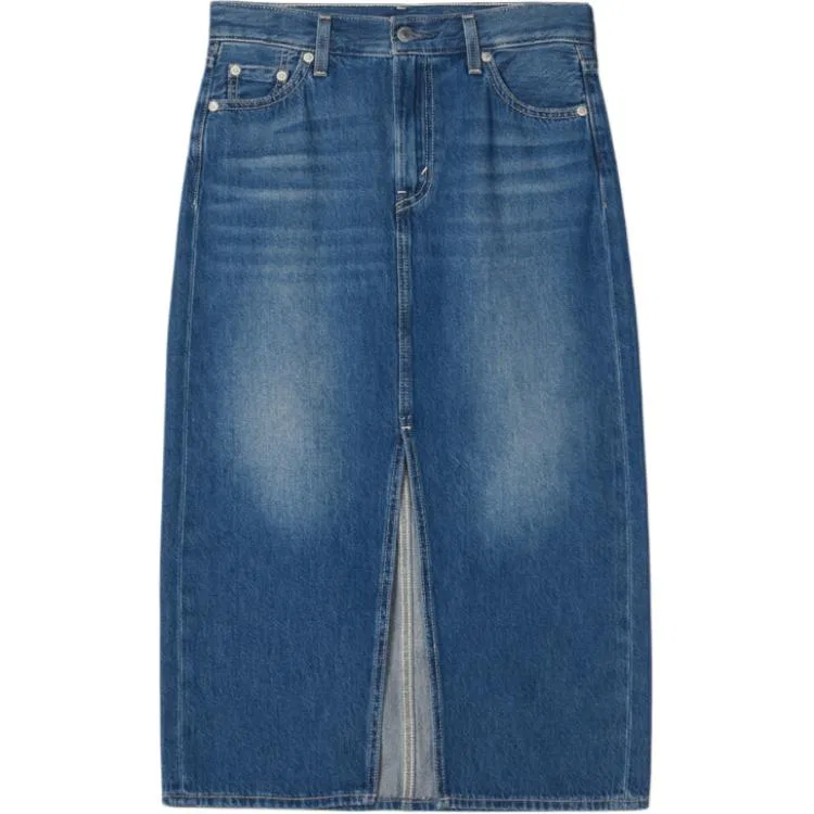 Джинсовая длинная юбка Levi's женская Levis, Medium Blue