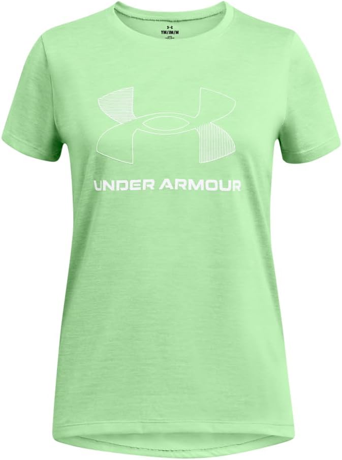

Футболка с короткими рукавами Under Armour Girls Tech Big Logo Twist, (309) Aloe/White, Белый, Футболка с короткими рукавами Under Armour Girls Tech Big Logo Twist, (309) Aloe/White