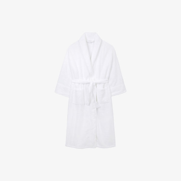 

Халат The White Company с капюшоном и поясом, белый