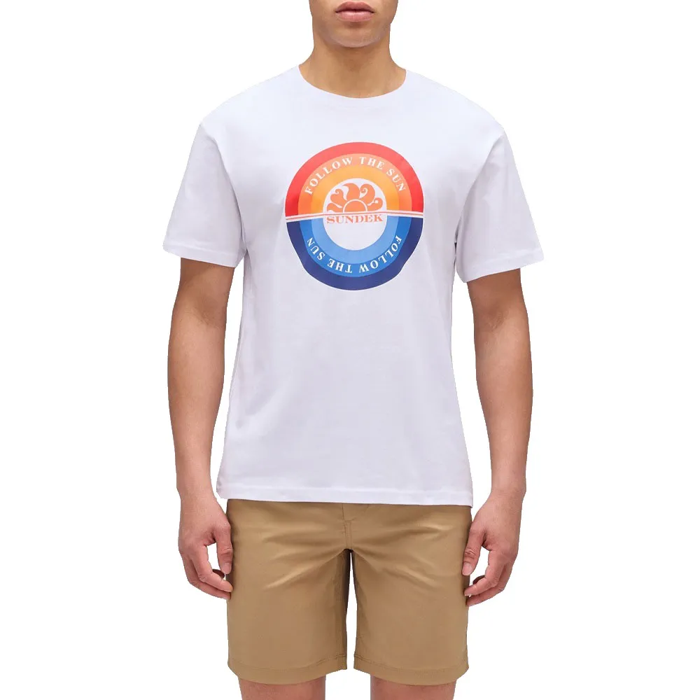 

Футболка Sundek Follow the sun round print, белый