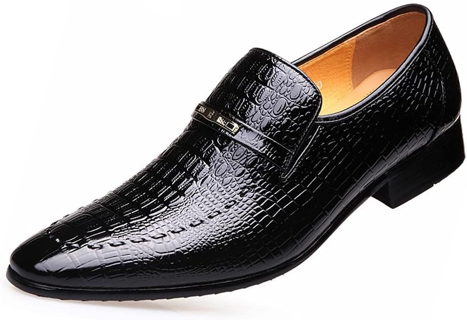 

Мужские классические туфли, банкетные свадебные и вечерние туфли, британский стиль для работы и офиса, кожаные, коричневые - 40/UK 7/US 7.5 Grvpm