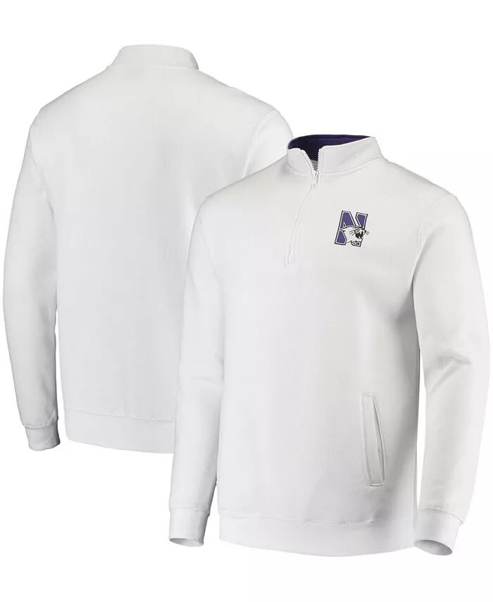 

Мужская толстовка Northwestern Wildcats Tortugas Logo с застежкой-молнией на четверть Colosseum, белый