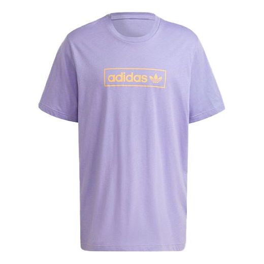 

Футболка adidas originals Logo Printing Round Neck Short Sleeve Purple, фиолетовый
