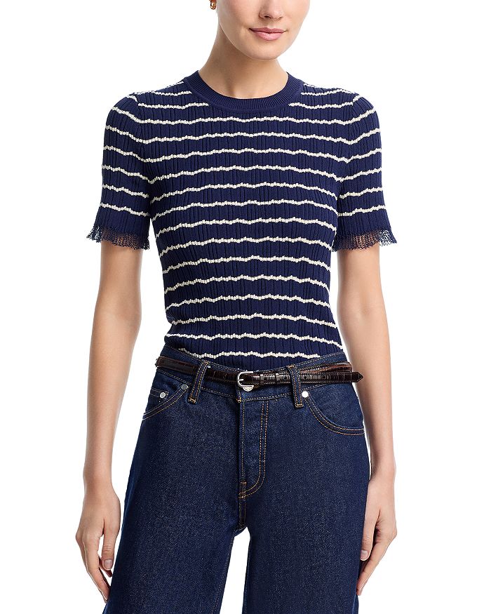 

Чиара Полосатый Свитер rag & bone, синий