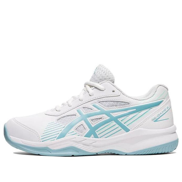 

Кроссовки gel game 8 'white smoke blue' Asics, синий
