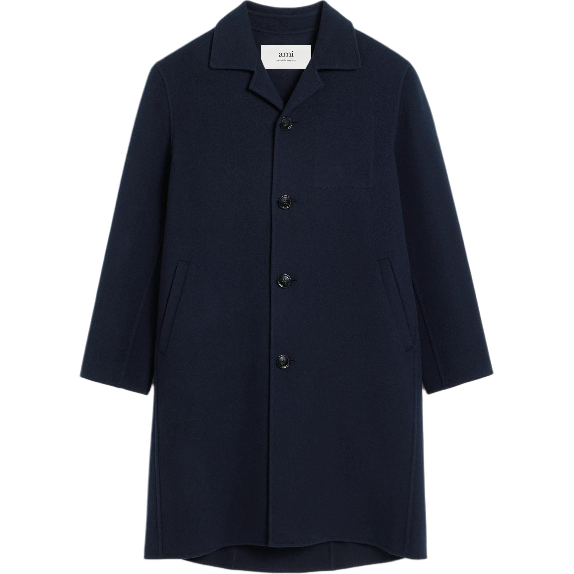 

AMIPARIS Однобортное пальто Ami Paris, Marine Blue