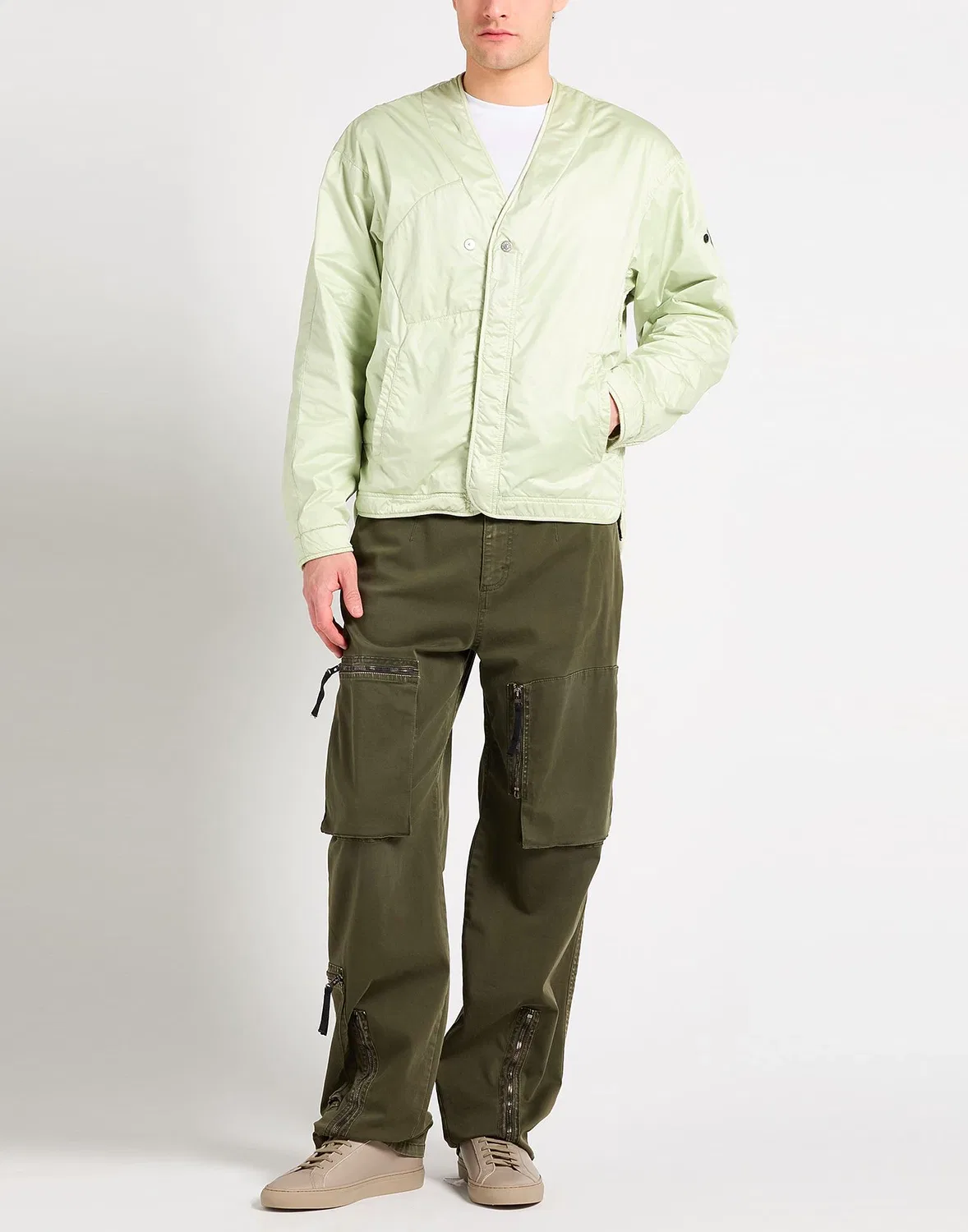 Куртка Light green STONE ISLAND — фото 2