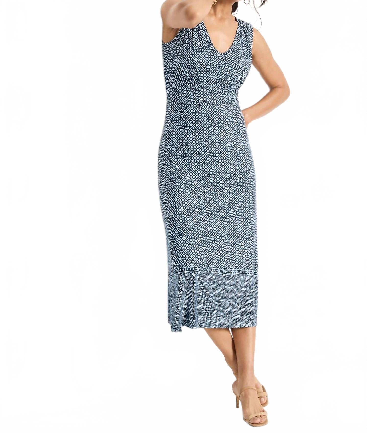 

Платье Coastal Geo Ella в сине-многоцветном Nic + Zoe