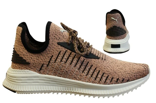 

Мужские кроссовки без шнуровки Ignite avid evoknit из текстильной сетки Puma, коричневый