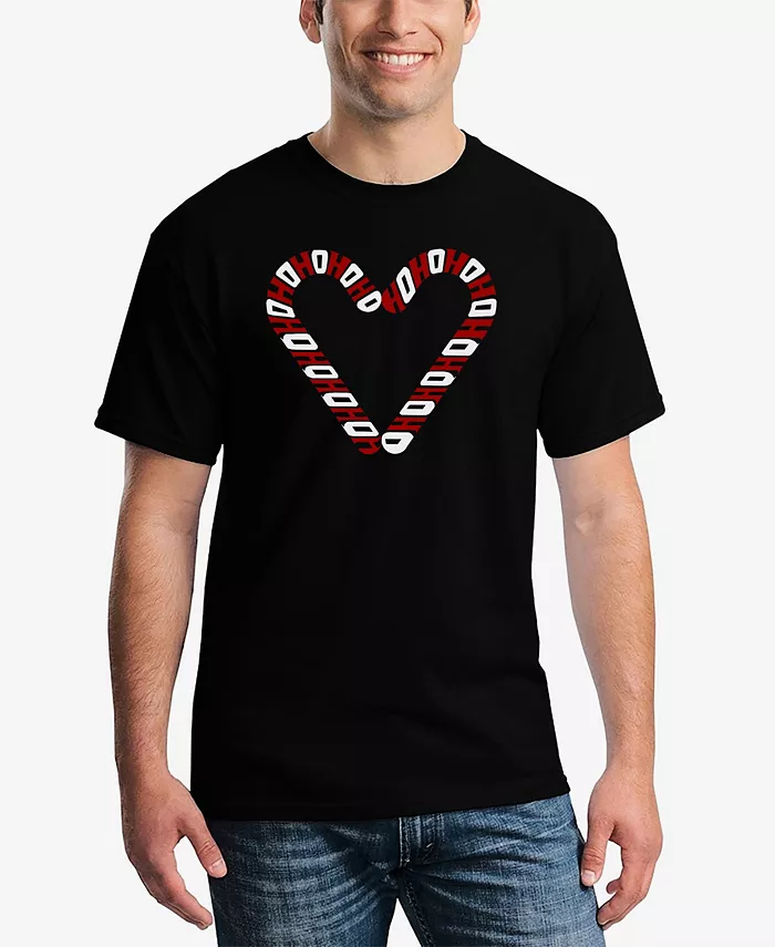 

Мужская футболка Candy Canes с принтом в виде слов LA Pop Art, черный