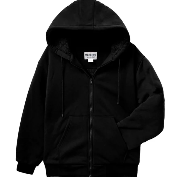

Мужская толстовка с капюшоном из толстой толстовки из шерпы Victory Outfitters, черный