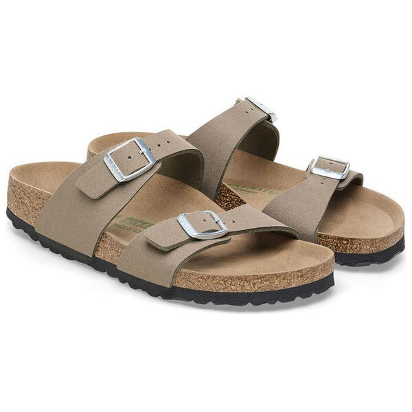 Тапочки sydney vegan synthetics vegan narrow fit sandals 'gray taupe' Birkenstock, бежевый — фото 4