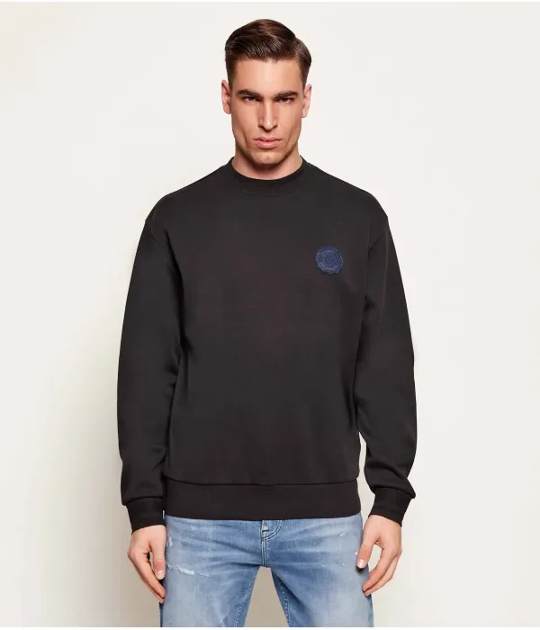 Свитшот We_Varsity regular fit Boss Orange, черный