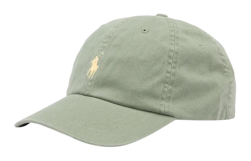 

Хлопковая твилловая бейсболка мужская зеленая Polo Ralph Lauren