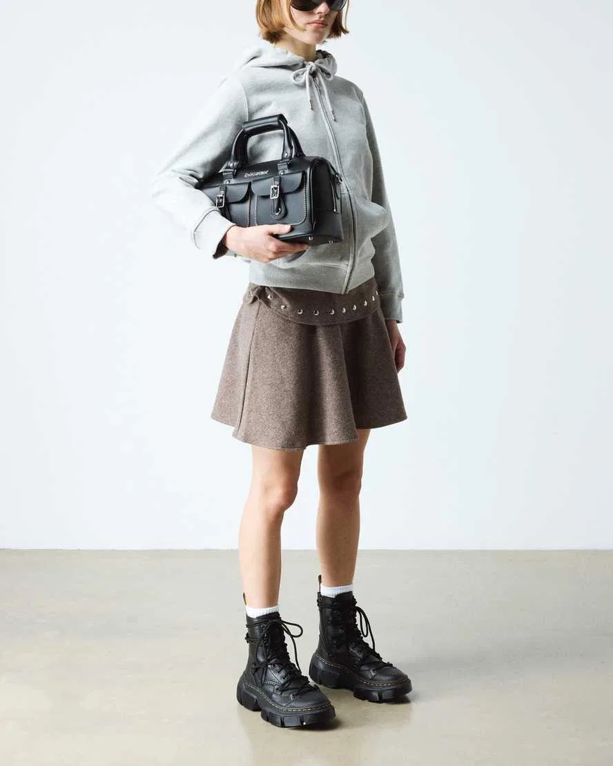 Кожаные ботинки DMXL с 8 люверсами Dr Martens, черный — фото 2