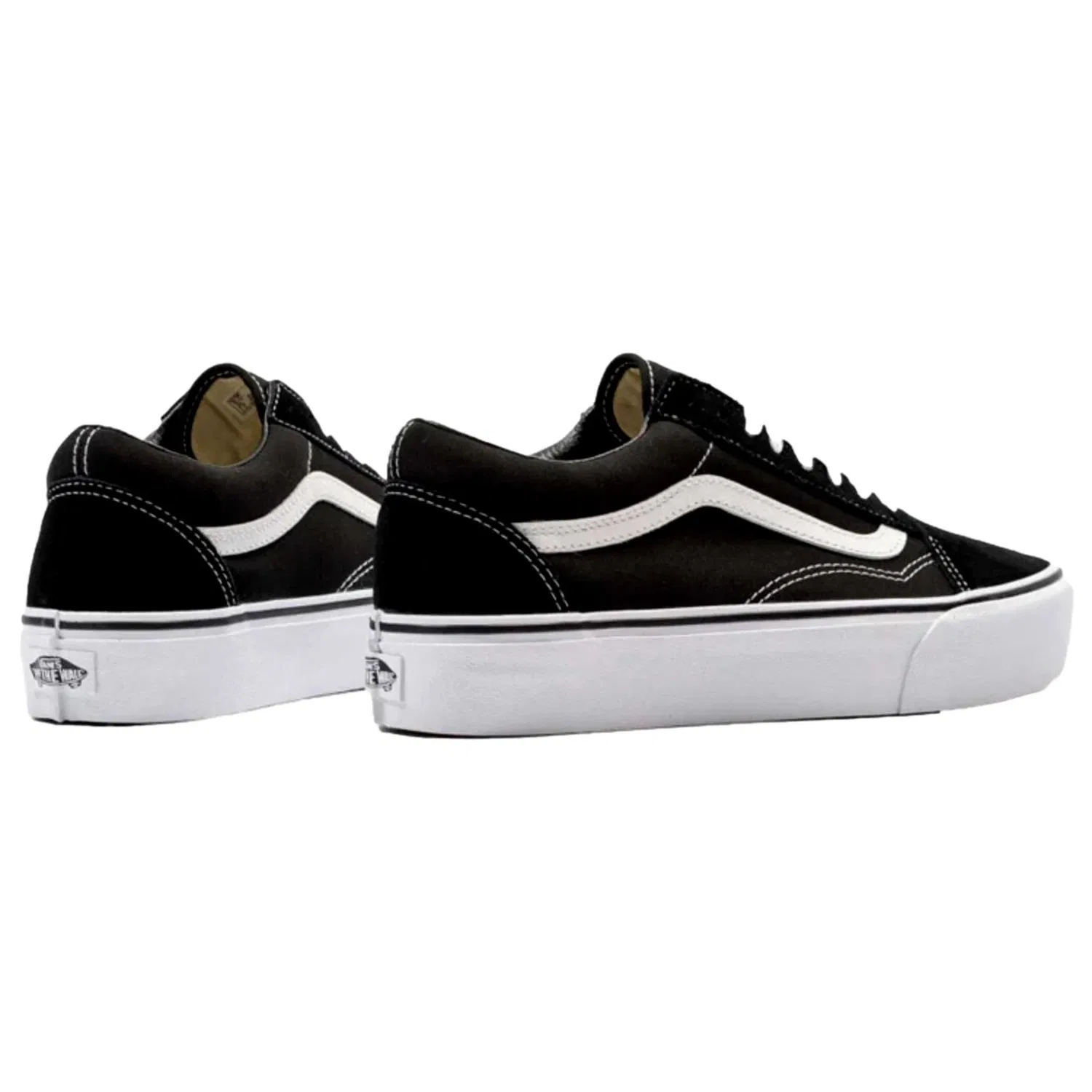 Мужские кеды Vans Old Skool Platform, черно-белые, VN0A3B3UY28 — фото 3