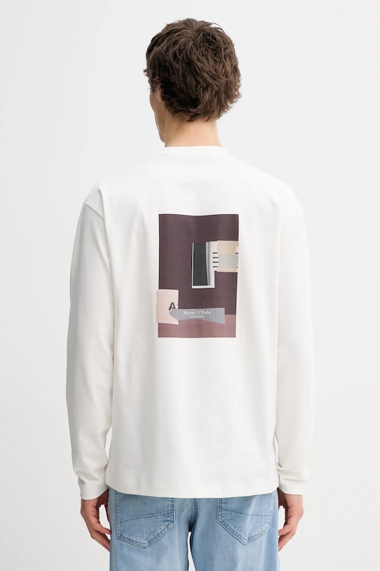 

Хлопковый лонгслив Marc O'Polo, бежевый