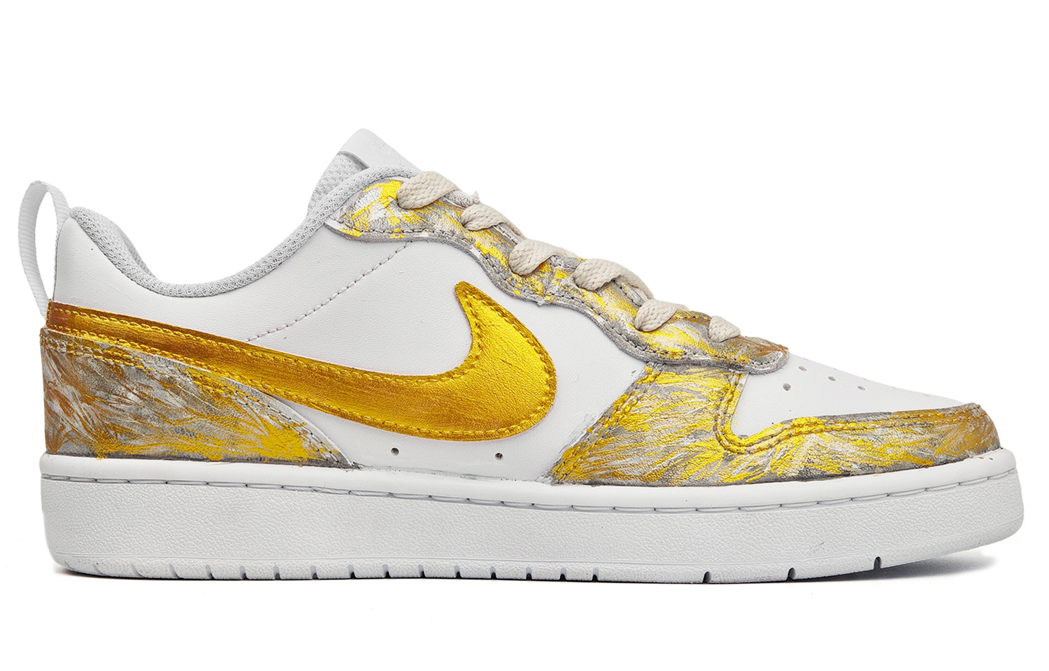 Nike Court Borough Black Gold Tarot, Apollo, Sun God, нескользящие, устойчивые к истиранию, низкие скейтборд-кроссовки — фото 4