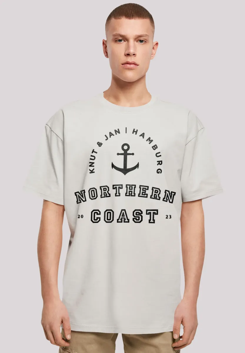 

Футболка F4NT4STIC "Northern Coast North Sea Knut & Jan Hamburg", принт, цвет Lightasphalt