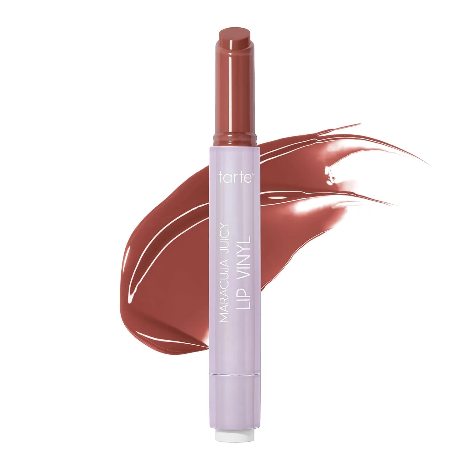 Tarte Maracuja Juicy Lip Vinyl Gloss - увлажняющий и объемный блеск-бальзам для губ с гиалуроновой кислотой и витамином E, rosy brown