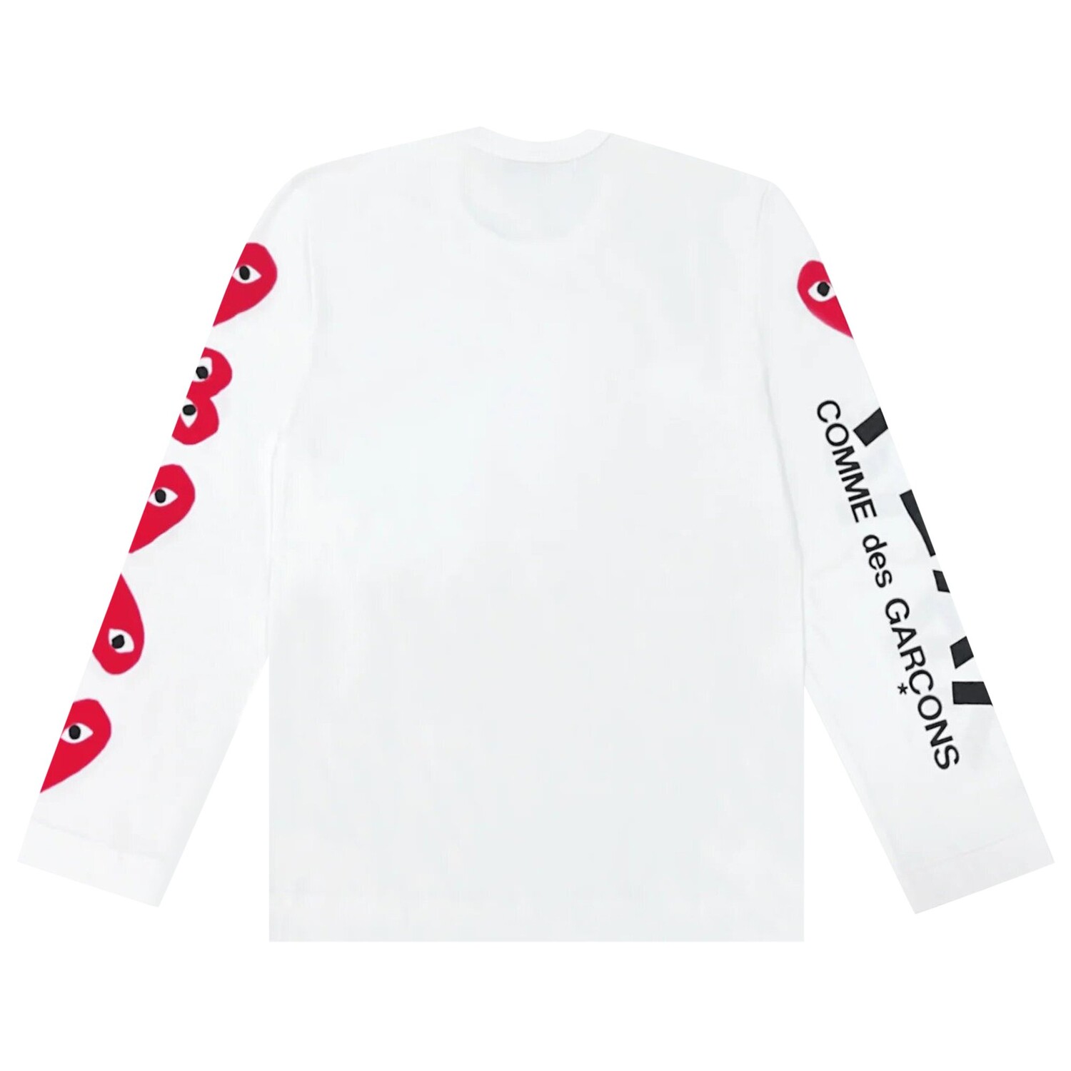Comme des Garçons PLAY Футболка с принтом в форме сердца, цвет Белый — фото 2