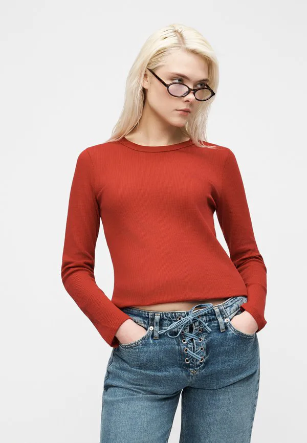Свободные джинсы средней длины на шнуровке, мешковатые джинсы. Gap, Medium Indigo — фото 4