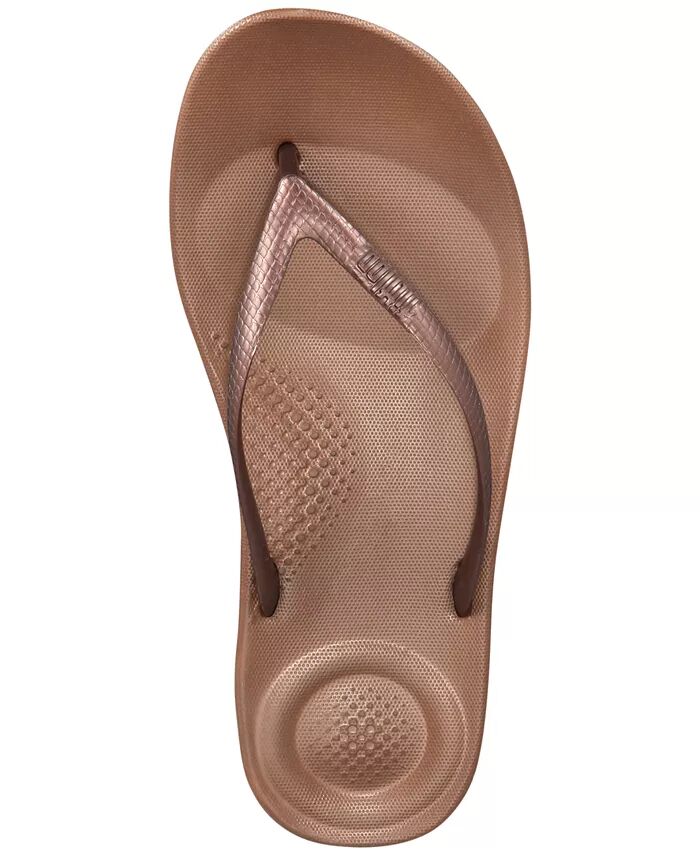 Женские эргономичные шлепанцы Iqushion Sandal FitFlop, золотой — фото 4