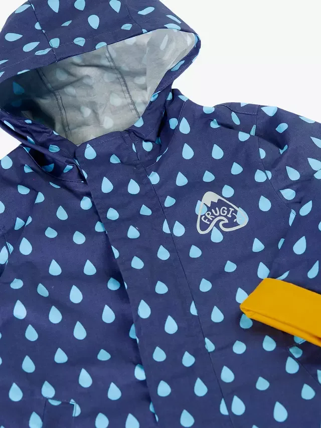 Детский водонепроницаемый дождевик Sunny Showers, цвет Cloudburst Frugi — фото 4
