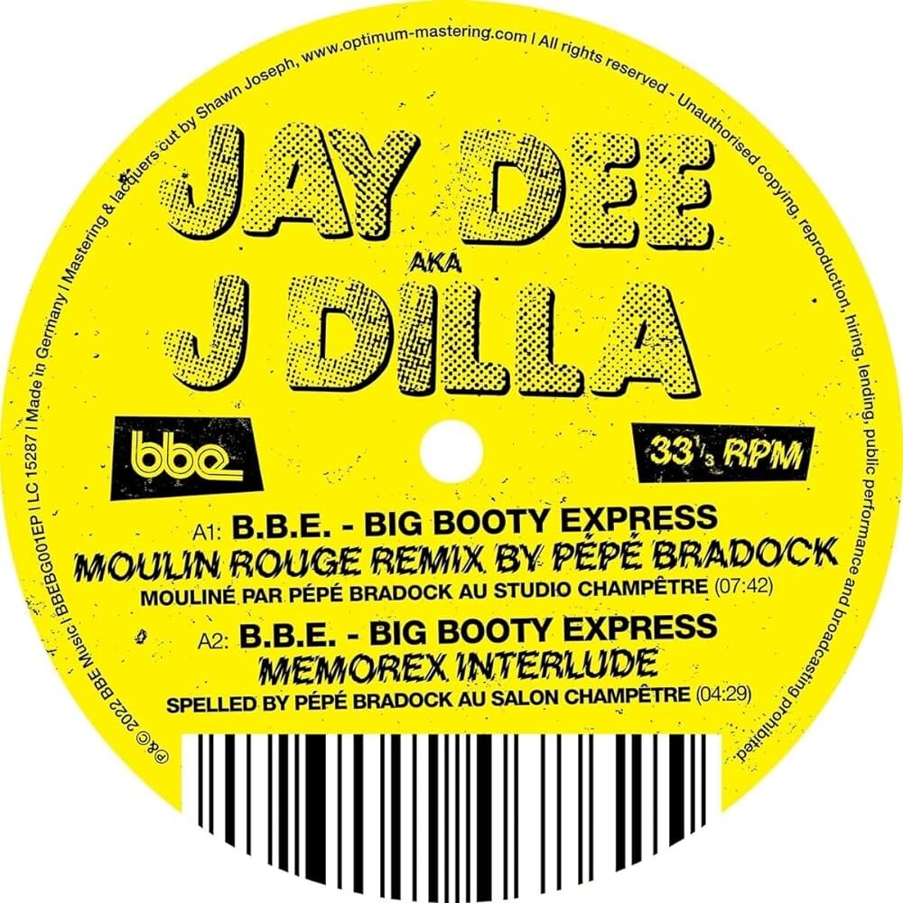 

Виниловая пластинка J Dilla - B.B.E.