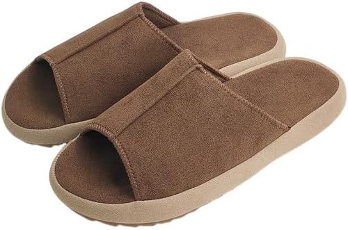Сандалии PXPUIQ ComfortStep с открытым носком из замшевой кожи и натуральной пеной из полыни - для дома, сада и прогулок, для женщин и мужчин - модная и поддерживающая обувь, темно-коричневый — фото 4