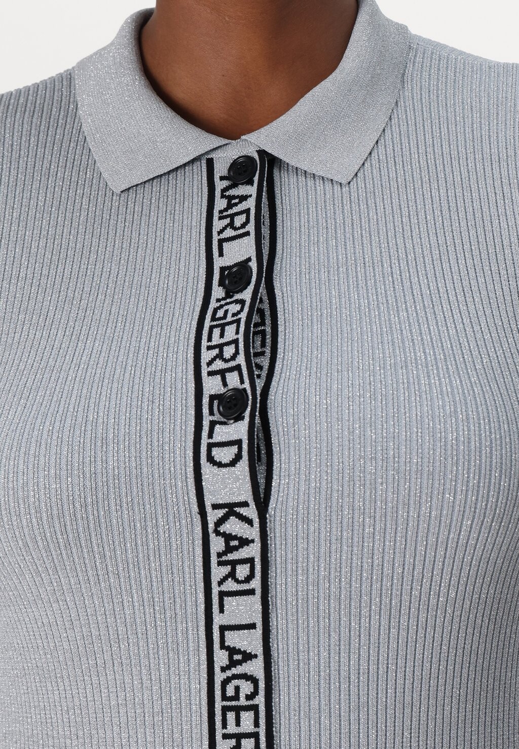 

Платье-джемпер LOGO DRESS KARL LAGERFELD, серебристый